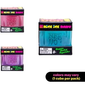 Kids Super Solid Squish Cube - Blue